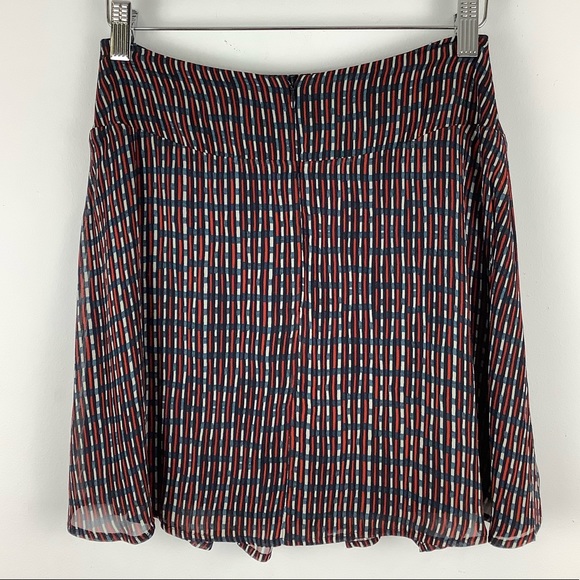 FiveSeventyFive Geometric Print Mini Skirt in Blue - Picture 4 of 5